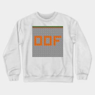 OOF Lava Letters in Stone Blocks - Square Crewneck Sweatshirt